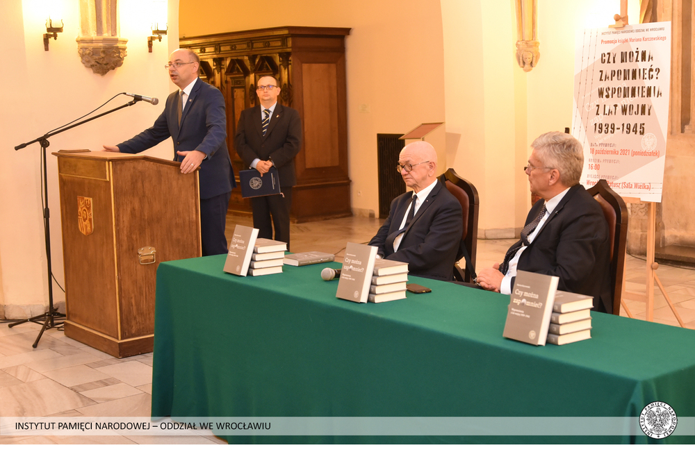 Promocja książki Mariana Karczewskiego „Czy można zapomnieć? Wspomnienia z lat wojny 1939–1945” we Wrocławiu