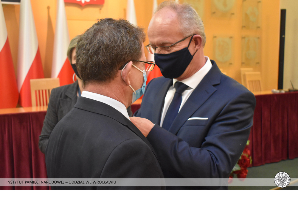 Wręczenie Krzyża Wolności i Solidarności działaczom opozycji – Opole, 14 stycznia 2022