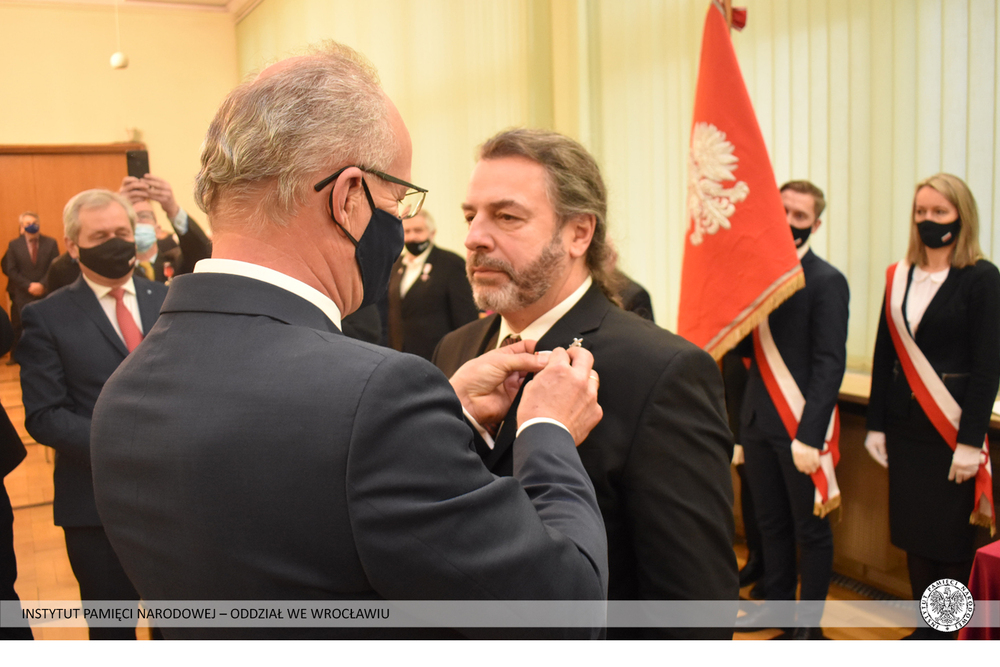 Wręczenie Krzyża Wolności i Solidarności działaczom opozycji – Opole, 14 stycznia 2022