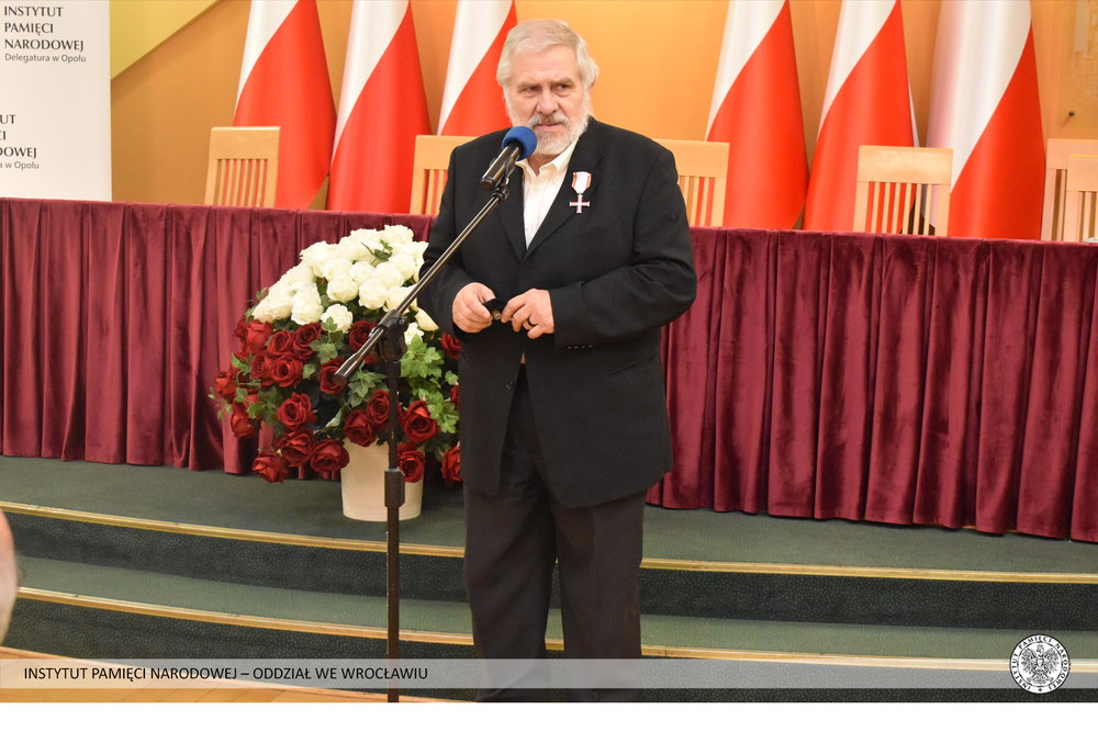 Wręczenie Krzyża Wolności i Solidarności działaczom opozycji – Opole, 14 stycznia 2022