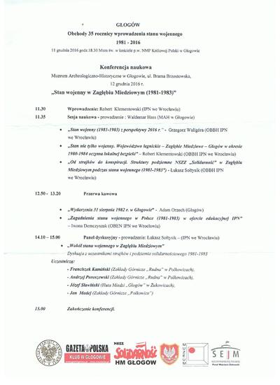 Program konferencji