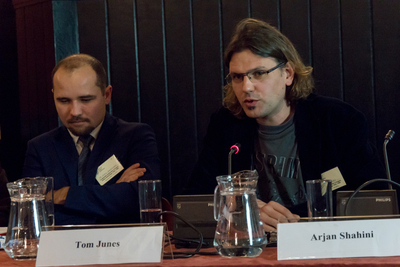 Dr Kamil Dworaczek (IPN), dr Tom Junes (Fundacja Nauk Humanistycznych i Społecznych w Bułagarii)