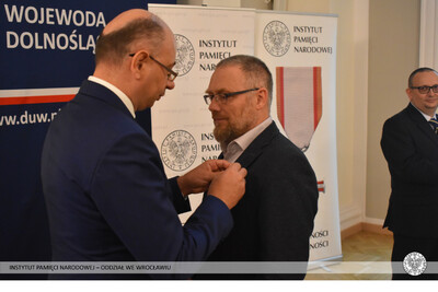Wręczenie Krzyży Wolności i Solidarności – Wrocław, 29 września 2022. Fot. Dominik Wojtkiewicz (IPN)