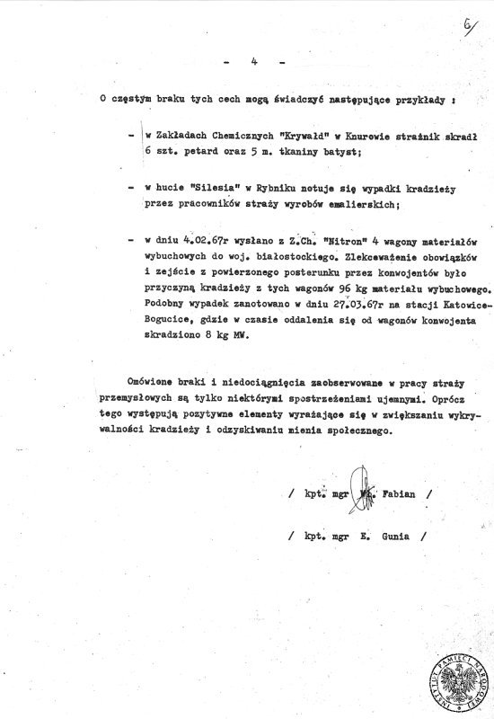 Materiały Głównego Inspektoratu Ochrony Przemysłu