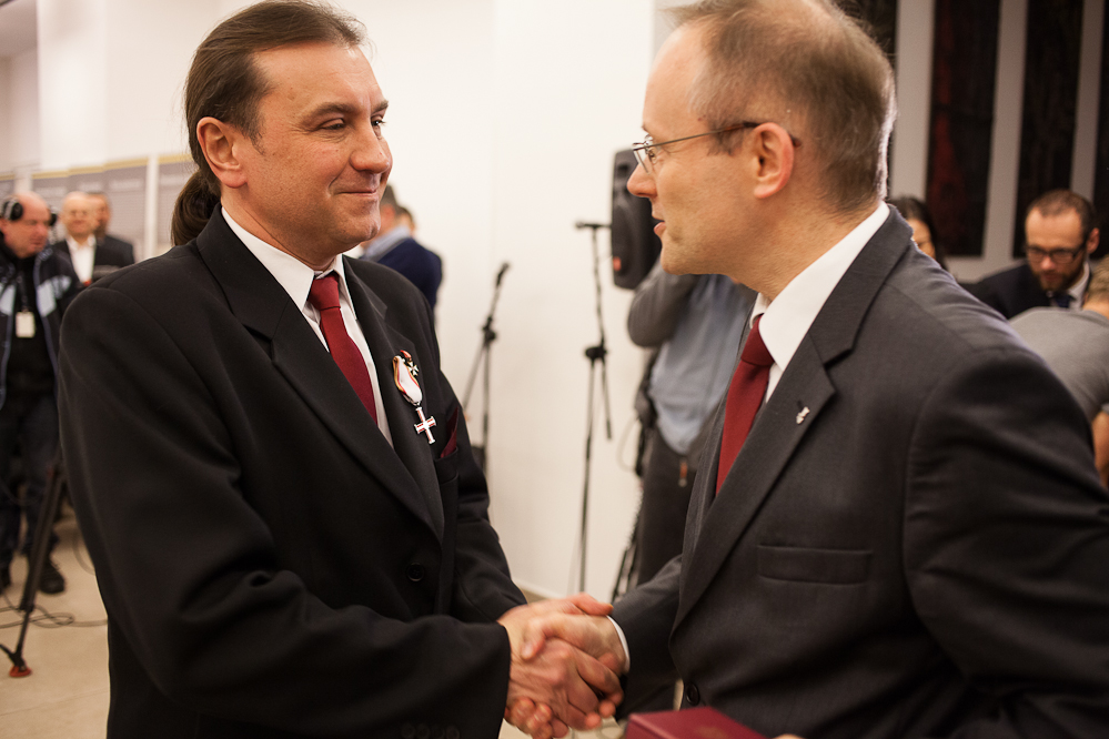 Krzyż Wolności i Solidarności odebrał Adam Golański